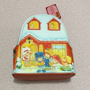 Loungefly Strawberry Shortcake & Friends Winter Holiday Mini Backpack